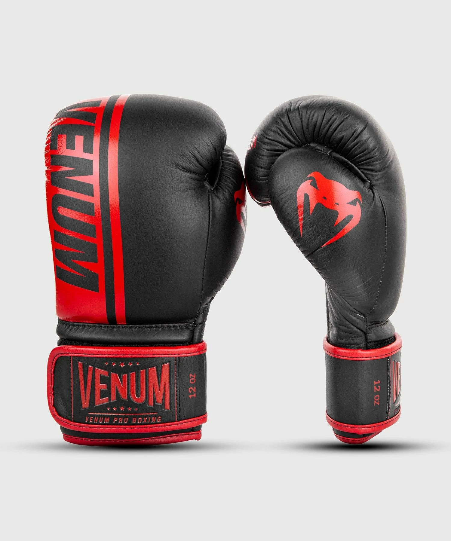 Venum Shield Pro Boxing Gloves Velcro - Black/Red 4 Venum Shield Pro Boxing Gloves Velcro - Black/Red - Image 2