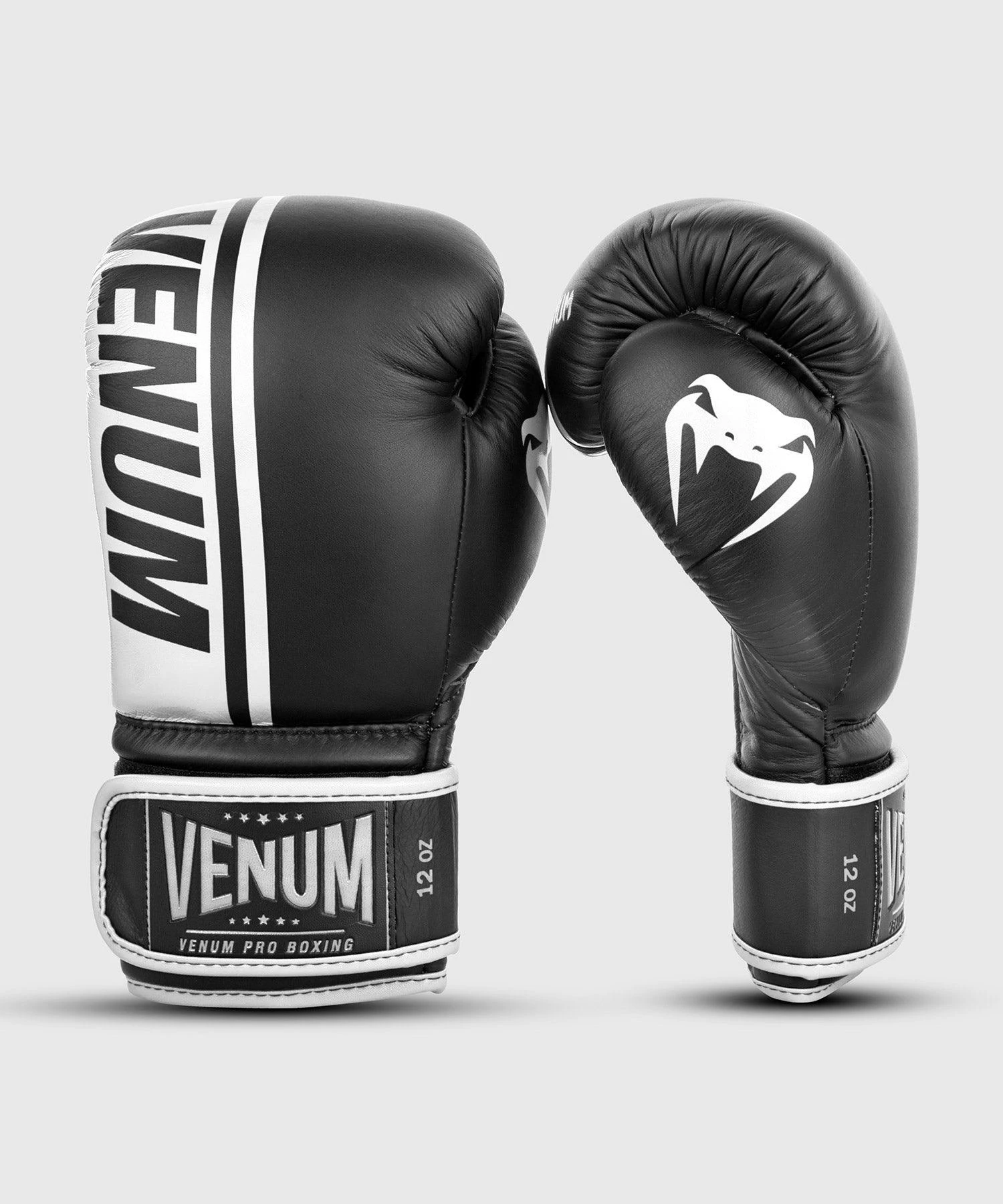 Venum Shield Pro Boxing Gloves Velcro - Black/White 4 Venum Shield Pro Boxing Gloves Velcro - Black/White - Image 2