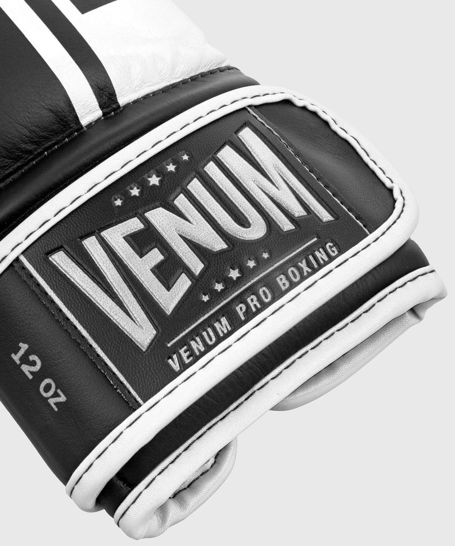 Venum Shield Pro Boxing Gloves Velcro - Black/White 10 Venum Shield Pro Boxing Gloves Velcro - Black/White - Image 8