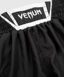 Venum Elite Boxing Shorts - Black/White 14 Venum Elite Boxing Shorts - Black/White -Boxing Sport Store BOXING SHORT ELITE BLACK WHITE HD 05
