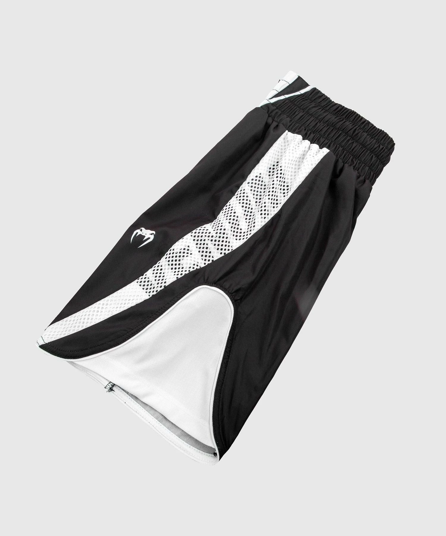 Venum Elite Boxing Shorts - Black/White 8 Venum Elite Boxing Shorts - Black/White - Image 6