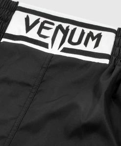 Venum Elite Boxing Shorts - Black/White 17 Venum Elite Boxing Shorts - Black/White -Boxing Sport Store BOXING SHORT ELITE BLACK WHITE HD 08