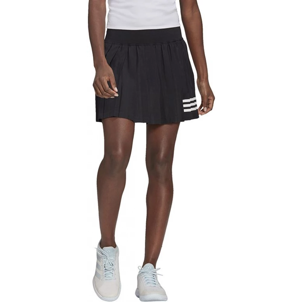 Adidas Women’s Club Tennis Pleated Skirt (Black/White) 4 Adidas Women’s Club Tennis Pleated Skirt (Black/White) - Image 2