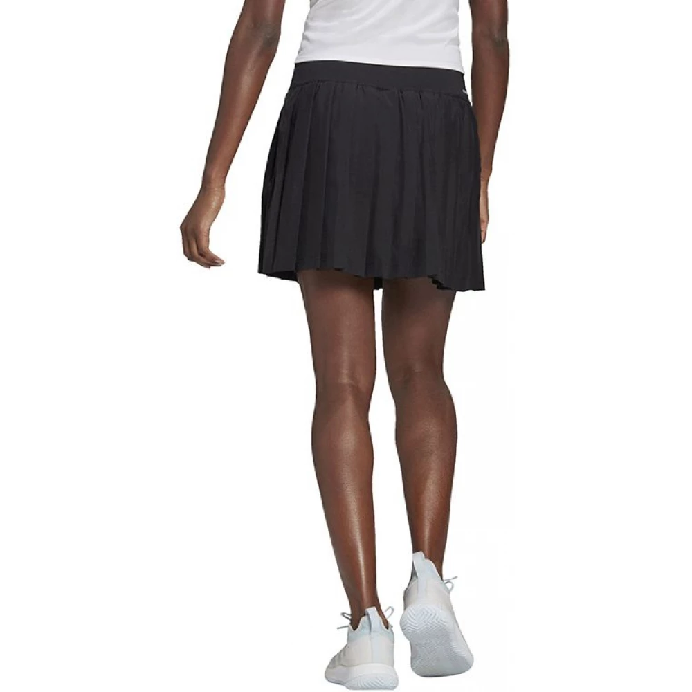 Adidas Women’s Club Tennis Pleated Skirt (Black/White) 5 Adidas Women’s Club Tennis Pleated Skirt (Black/White) - Image 3