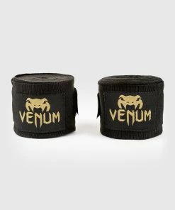 Venum Kontact Boxing Handwraps - 180in - Black/Gold