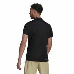 Adidas Men’s Heat.RDY Tennis Polo (Black) -Boxing Sport Store HC2716 Adidas Mens Heat.RDY Tennis Polo Black Back 1000 1000