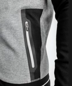 Venum Laser Evo 2.0 Hoodie - Light Heather Grey -Boxing Sport Store HOODIES LASER EVO GREY BLACK 10