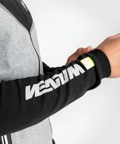 Venum Laser Evo 2.0 Hoodie - Light Heather Grey -Boxing Sport Store HOODIES LASER EVO GREY BLACK 11