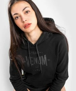 Venum Team 2.0 Hoodie - For Women - Black/Black -Boxing Sport Store HOODIES TEAM2.0 LIGHT BLACK BLACK 13