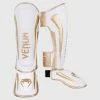 Venum Elite Standup Shin Guards - White/Gold -Boxing Sport Store IMG 0307 2 copie