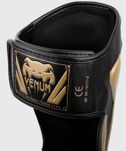 Venum Elite Standup Shin Guards - Black/Gold -Boxing Sport Store IMG 0322 2 copie
