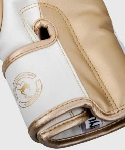 Venum Elite Boxing Gloves - White/Gold -Boxing Sport Store IMG 0921 copie