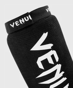 Venum Shin Guards Kontact - Black/White -Boxing Sport Store IMG 5125