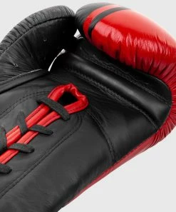 Venum Shield Pro Boxing Gloves - With Laces - Black/Red -Boxing Sport Store IMG 8317 copie