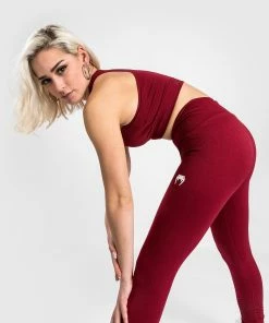 Venum Sparring Seamless 7/8 Leggings - For Women - Burgundy 13 Venum Sparring Seamless 7/8 Leggings - For Women - Burgundy -Boxing Sport Store LEGGINGS 7 8 SPARRING BURGUNDY 04
