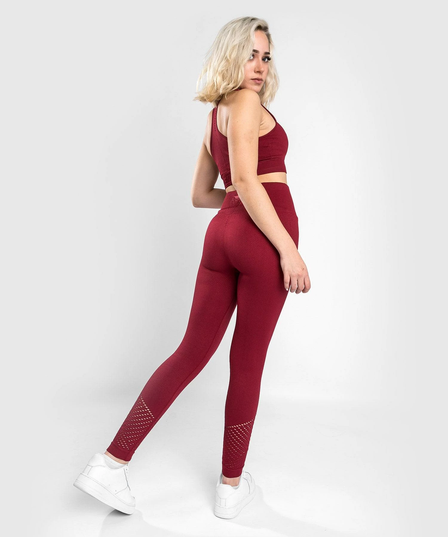 Venum Sparring Seamless 7/8 Leggings - For Women - Burgundy 3 Venum Sparring Seamless 7/8 Leggings - For Women - Burgundy