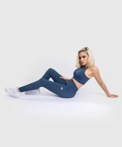 Venum Sparring Seamless 7/8 Leggings - For Women - Navy Blue -Boxing Sport Store LEGGINGS 7 8 SPARRING NAVYBLUE 01