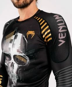 Venum Skull Rashguard - Long Sleeves - Black -Boxing Sport Store RASH LS SKULL BLACK SD 07 1