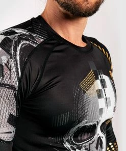 Venum Skull Rashguard - Long Sleeves - Black -Boxing Sport Store RASH LS SKULL BLACK SD 08 1