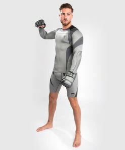 Venum Stone Rashguard - Long Sleeves - Mineral Green -Boxing Sport Store RASH LS STONE MINERAL GREEN 04