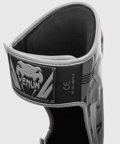 Venum Elite Shin Guards - Black/Dark Camo -Boxing Sport Store SHINGUARD ELITE 3.0 BLACK GREY 1500 04 2