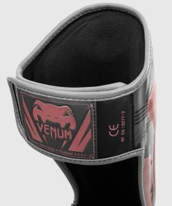 Venum Elite Shin Guards - Black/Pink Gold -Boxing Sport Store SHINGUARD ELITE 3.0 PINK GREY 1500 04 2