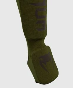 Venum Kontact Shin Guards - Khaki/Black -Boxing Sport Store SHINGUARD INSTEP KONTACT KHAKI BLACK SD 03 1