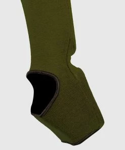 Venum Kontact Shin Guards - Khaki/Black -Boxing Sport Store SHINGUARD INSTEP KONTACT KHAKI BLACK SD 06 1