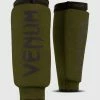 Venum Kontact Shin Guards - Without Foot - Khaki/Black