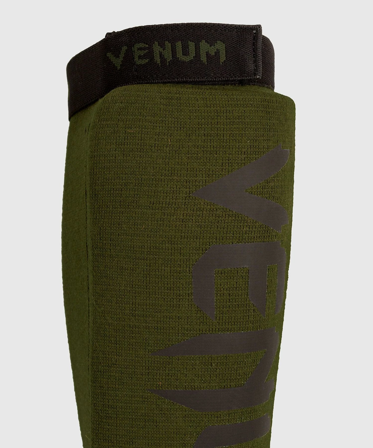 Venum Kontact Shin Guards - Without Foot - Khaki/Black 5 Venum Kontact Shin Guards - Without Foot - Khaki/Black - Image 3