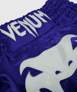Venum Bangkok Inferno Muay Thai Shorts - Blue/White -Boxing Sport Store SHORTS MUAY THAI BANGKOK INFERNO BLUE ICE HD 02