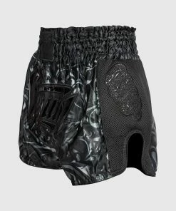 Venum Absolute 2.0 Muay Thai Shorts - Black/Black -Boxing Sport Store SHORT MUAYTHAI ABSOLUTE2.0 BLACK BLACK 02 1