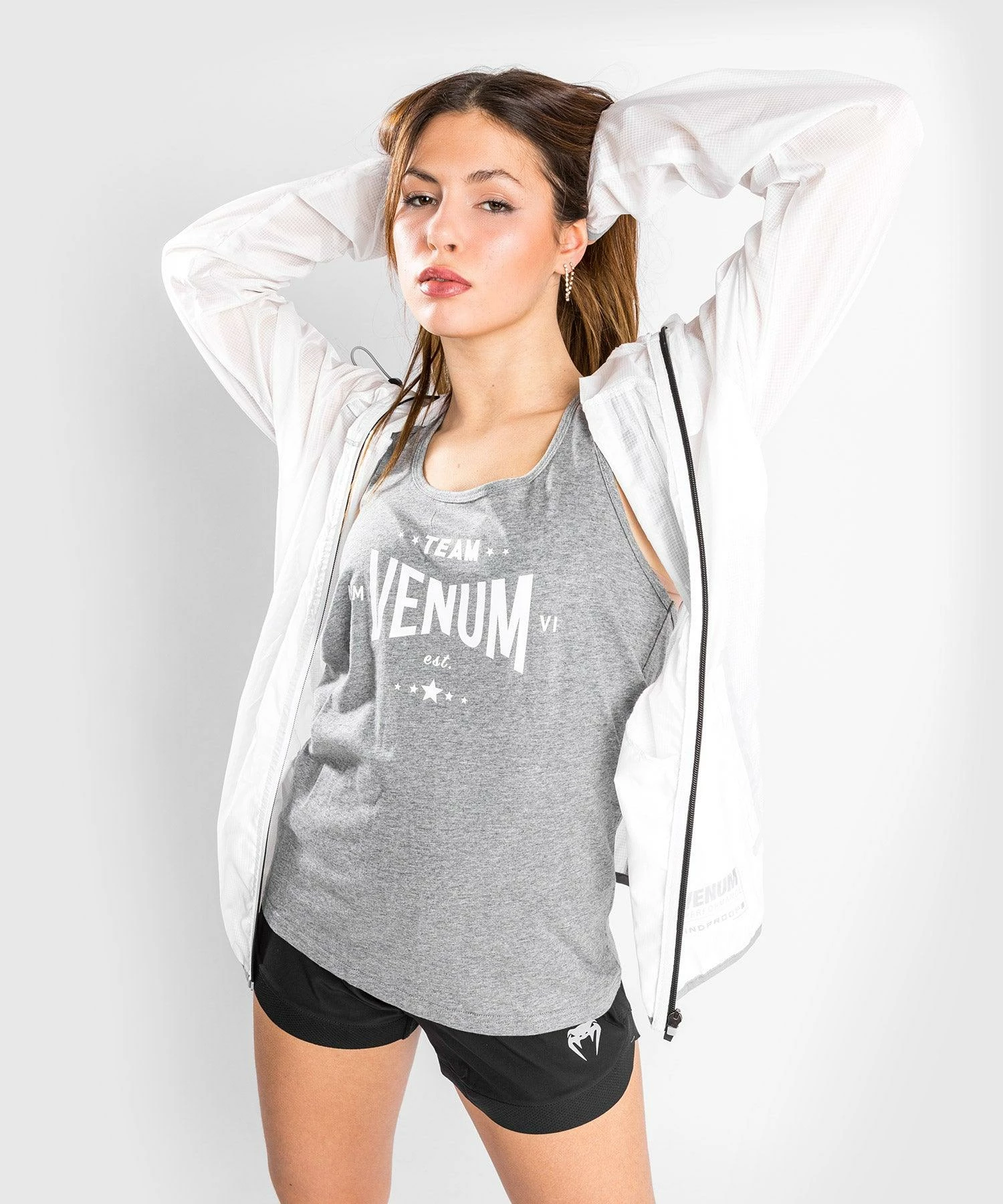 Venum Team 2.0 Tank Top - For Women - Light Heather Grey 5 Venum Team 2.0 Tank Top - For Women - Light Heather Grey - Image 3
