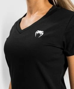Venum Essential Women's T-Shirt - Black -Boxing Sport Store TS ESSENTIAL BLACK 10 1