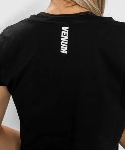 Venum Essential Women's T-Shirt - Black -Boxing Sport Store TS ESSENTIAL BLACK 11