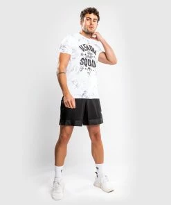 Venum Squad T-Shirt - White/Grey -Boxing Sport Store TS SQUAD WHITE GREY 03