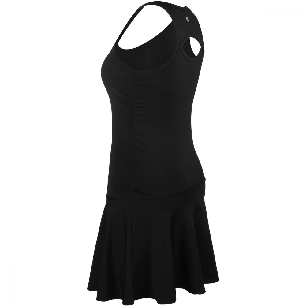 DUC Faith Women’s Ruched/Flounce Tennis Dress (Black) 4 DUC Faith Women’s Ruched/Flounce Tennis Dress (Black) - Image 2