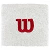 Wilson ‘W’ Tennis Wristband (White) -Boxing Sport Store WR5602100 wilson w tennis wristband white 1000 1000