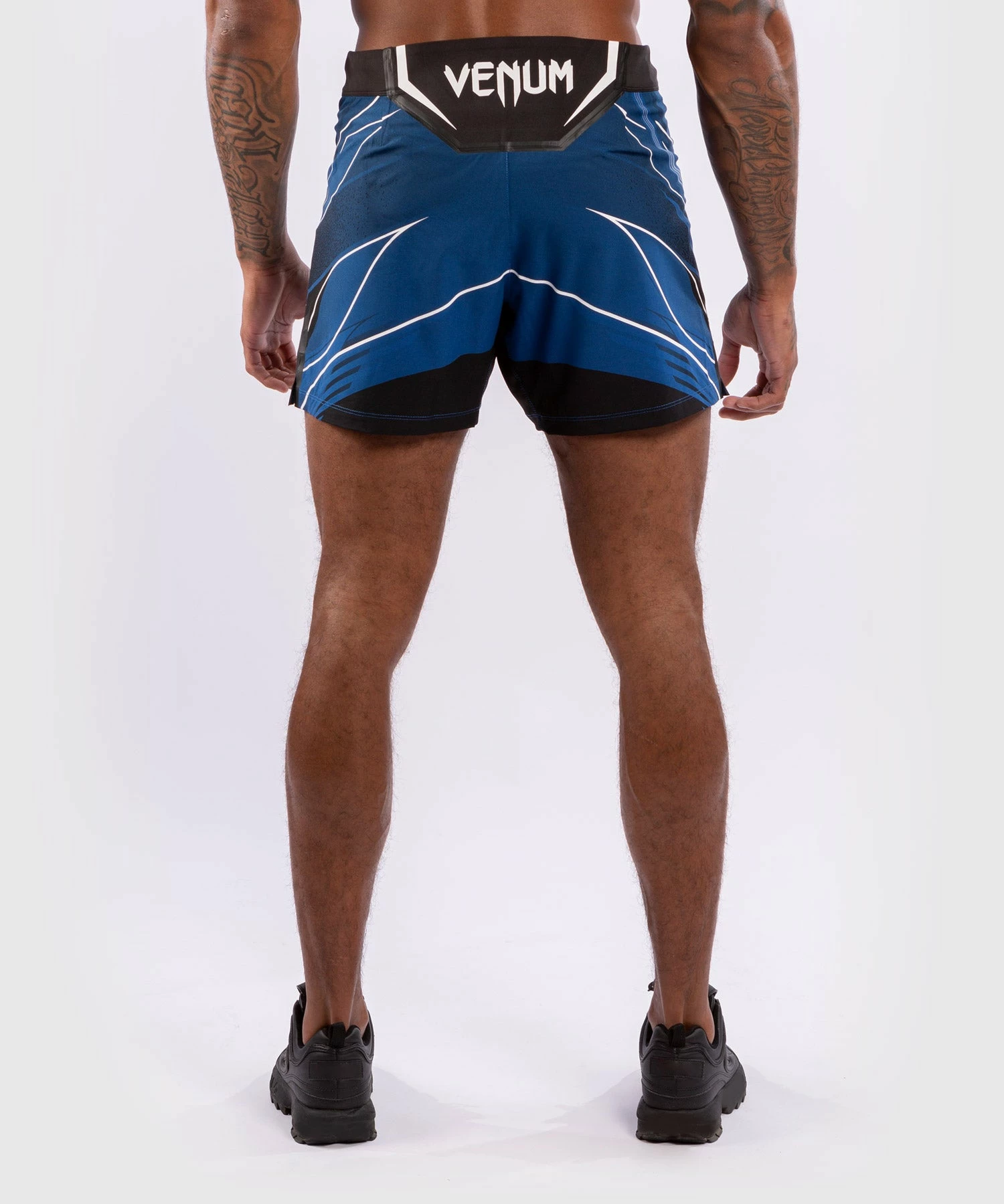 UFC Venum Authentic Fight Night Men's Shorts - Short Fit - Blue 4 UFC Venum Authentic Fight Night Men's Shorts - Short Fit - Blue - Image 2