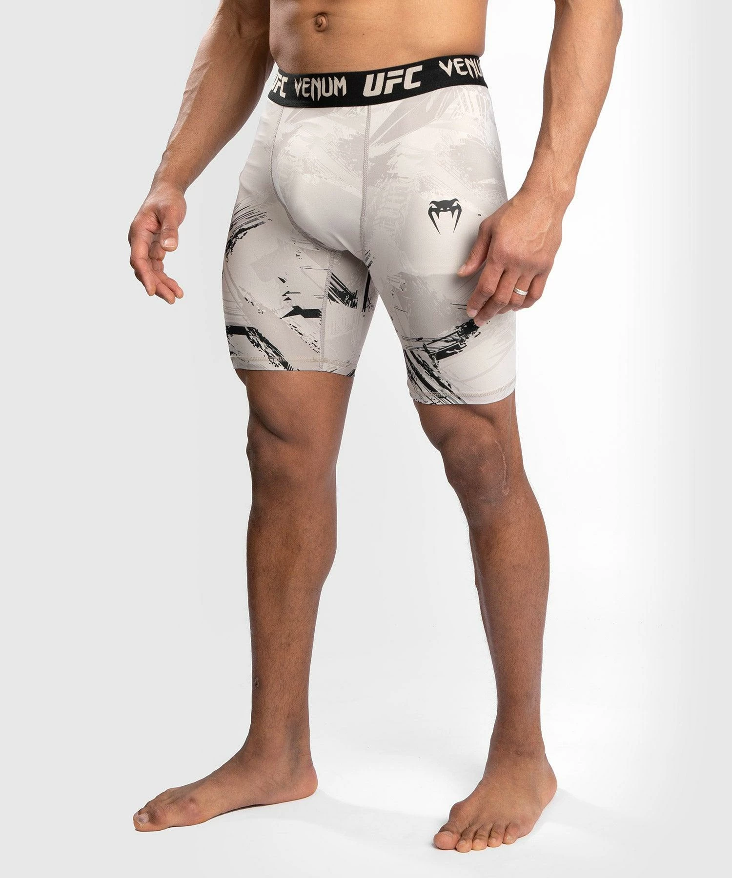 UFC Venum Authentic Fight Week Men's 2.0 Vale Tudo Short - Black/Sand 6 UFC Venum Authentic Fight Week Men's 2.0 Vale Tudo Short - Black/Sand - Image 4