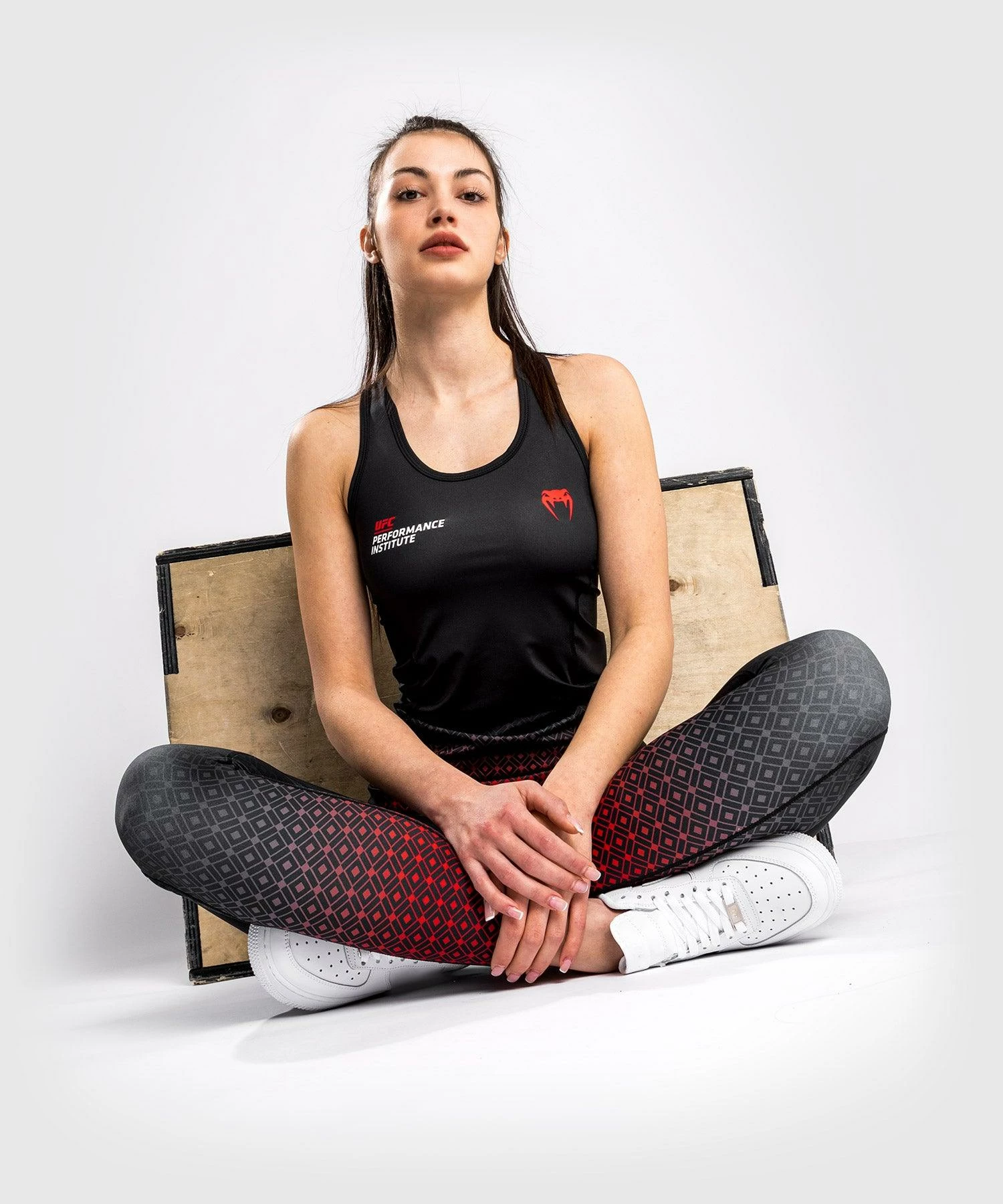 UFC Venum Performance Institute Dry Tech Tank Top - For Women - Black/Red 3 UFC Venum Performance Institute Dry Tech Tank Top - For Women - Black/Red