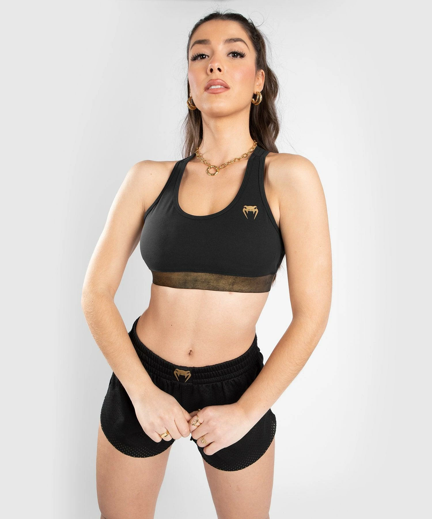 Venum Lightning Sport Bra - Black/Gold 7 Venum Lightning Sport Bra - Black/Gold - Image 5