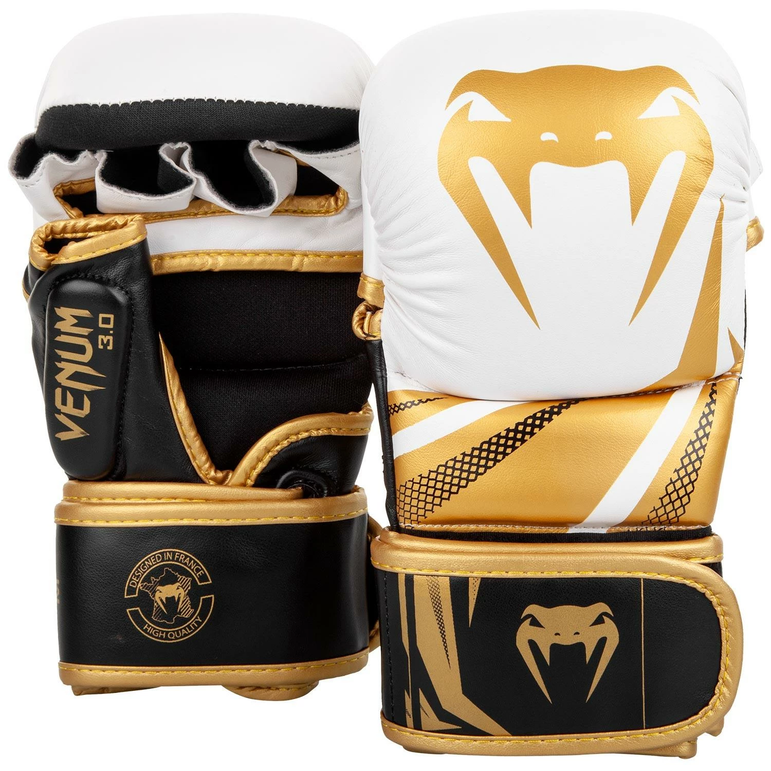 Sparring Gloves Venum Challenger 3.0 - White/Black/Gold 3 Sparring Gloves Venum Challenger 3.0 - White/Black/Gold