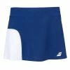 Babolat Girls Compete Tennis Skirt W/Built-in Shorts And Performance Polyester (White/Estate Blue) 1 Babolat Girls Compete Tennis Skirt W/Built-in Shorts And Performance Polyester (White/Estate Blue) -Boxing Sport Store babolat compete gonna da tennis bambina estate blue white 1000 1000