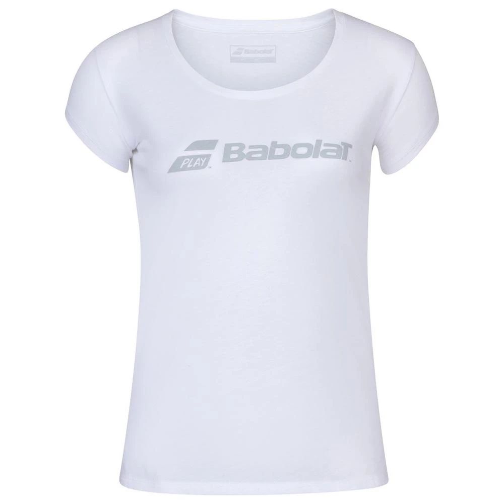 Babolat Women’s Exercise Tennis Training Tee (White/White) 3 Babolat Women’s Exercise Tennis Training Tee (White/White)