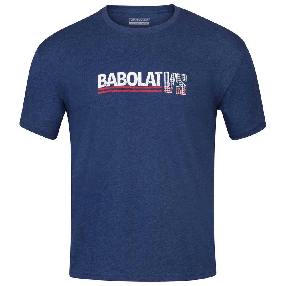 Babolat Men’s Vintage Crew Neck Tennis Tee (Estate Blue/Heather) 3 Babolat Men’s Vintage Crew Neck Tennis Tee (Estate Blue/Heather)