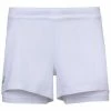 Babolat Women’s Exercise Tennis Training Shorts (White/White) -Boxing Sport Store babolat exercise womens training shorts white 1000 1000