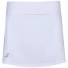 Babolat Girl’s Play Tennis Skirt With Built In Shorties (White/White) -Boxing Sport Store babolat girls play tennis skirt builtin shorties white 1000 1000