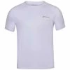 Babolat Men’s Play Crew Neck Tennis Training Tee (White/White) -Boxing Sport Store babolat play crew neck white 1000 1000
