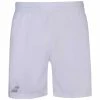 Babolat Boy’s Play Tennis Short (White/White) -Boxing Sport Store babolat play tennis shorts white 1000 1000